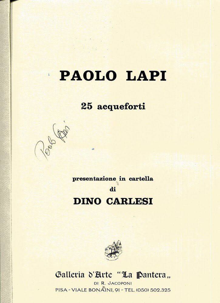 25 acqueforti. Presentazione in cartella di Dino Calesi