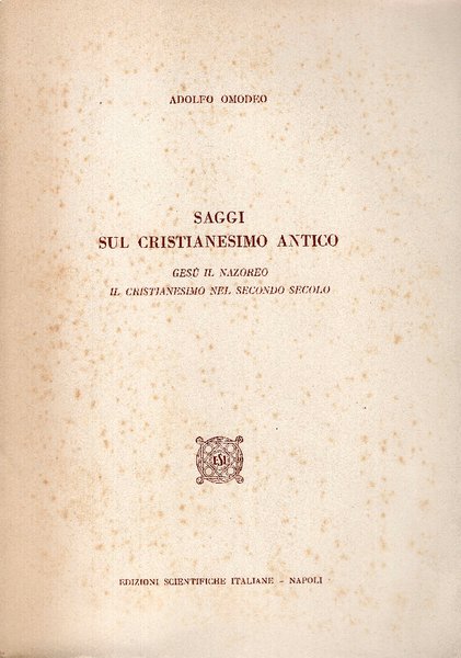 Saggi sul Cristianesimo antico | Immagine principale