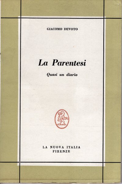 La parentesi. Quasi un diario