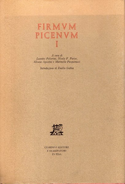 Firmum Picenum 1. Introduzione di Emilio Gabba