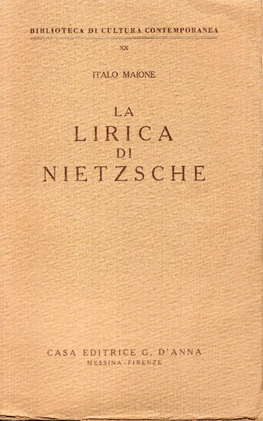 La lirica di Nietzsche
