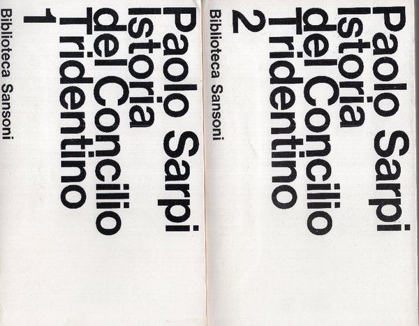 Istoria del Concilio Tridentino (2 volumi)