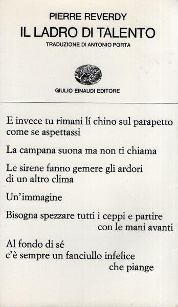 Il ladro di talento, introduzione di Maurice Saillet , traduzione … | Immagine principale