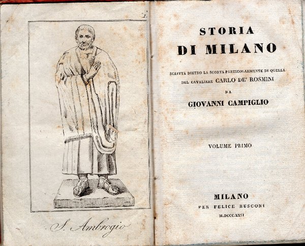Storia di Milano scritta dietro la scorta particolarmente di quella … | Immagine Gallery 1