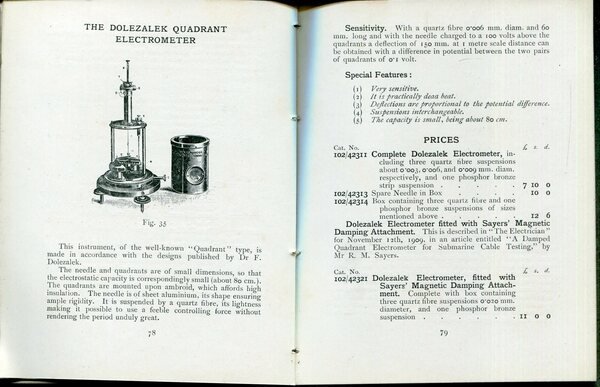 Some electrical instruments : list no. 102.