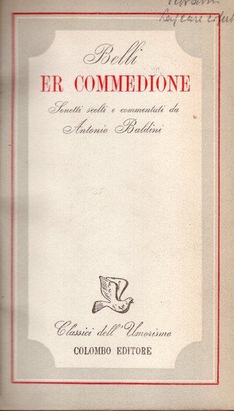 Er commedione. Sonetti scelti e commentati da Antonio Baldini | Immagine Gallery 2