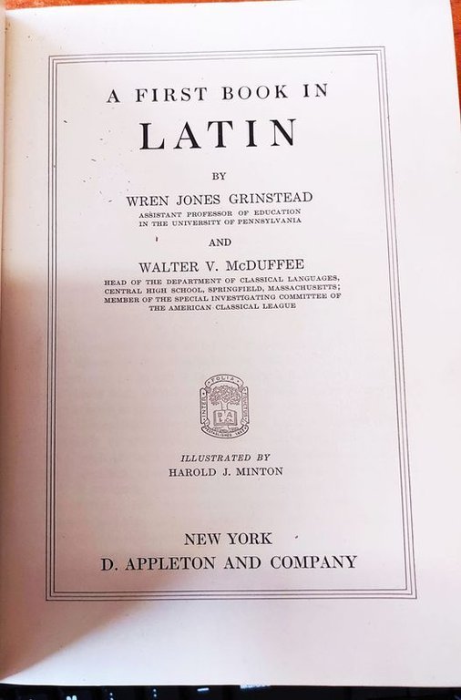 A First Book in Latin