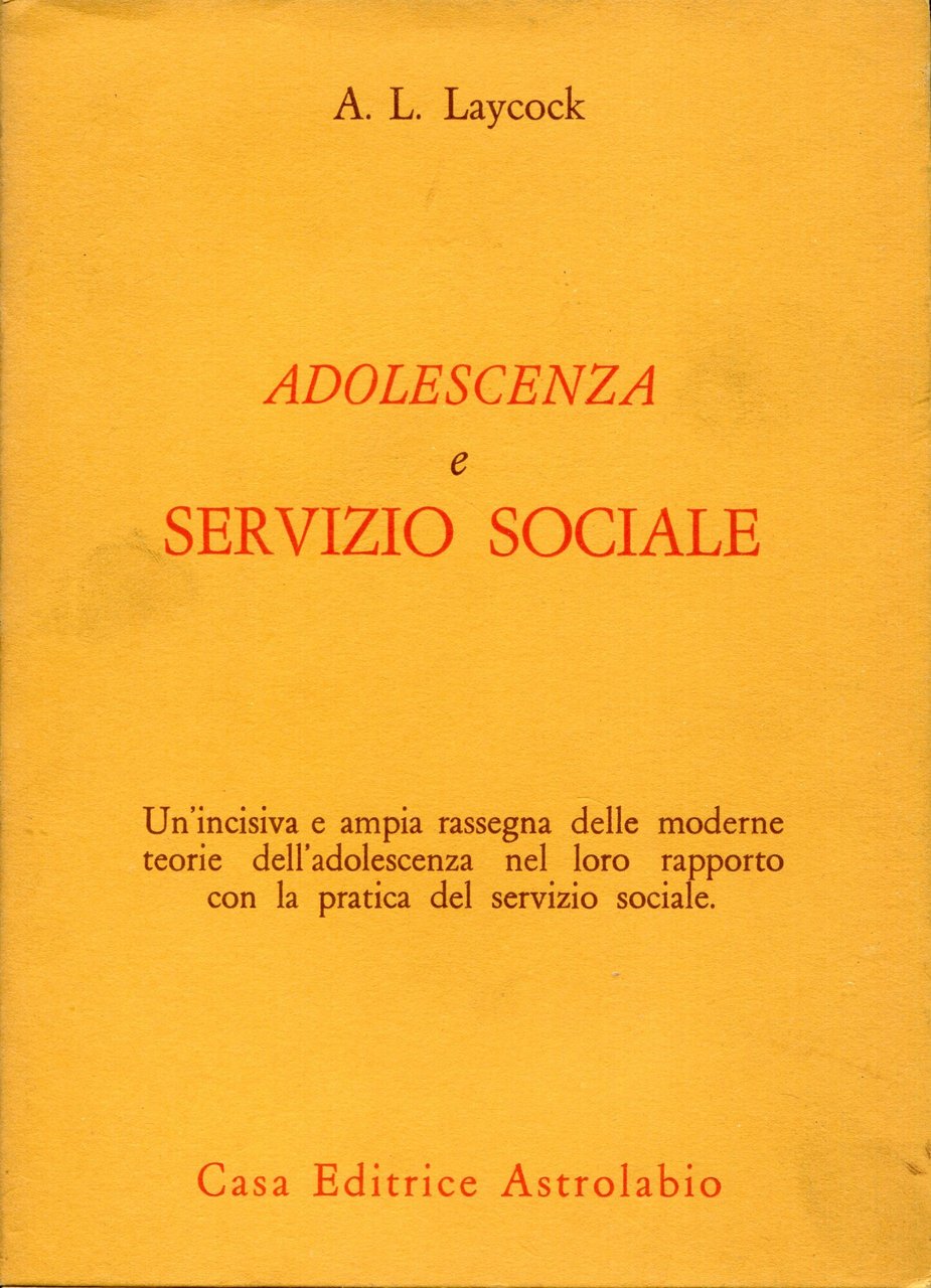 Adolescenza e servizio sociale