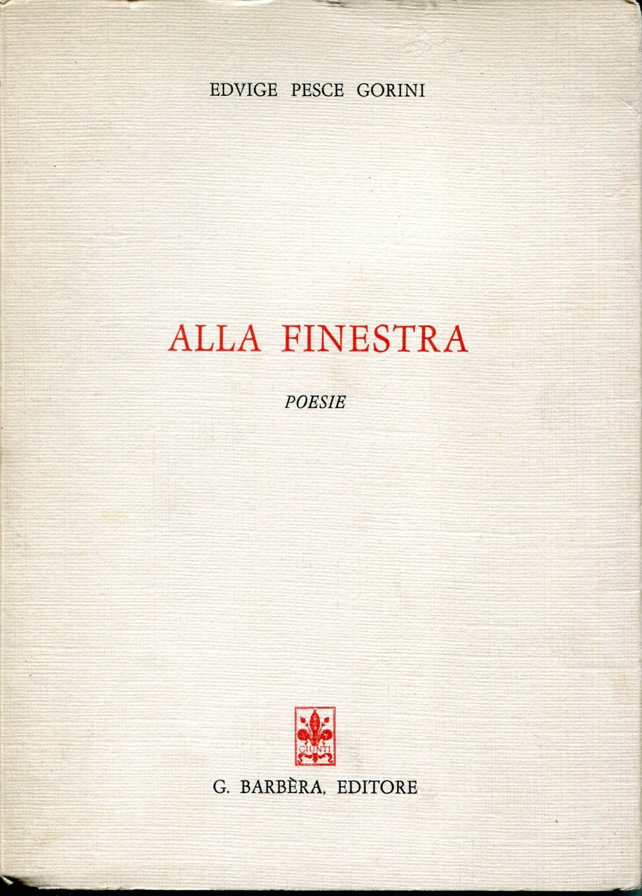 Alla finestra : poesie
