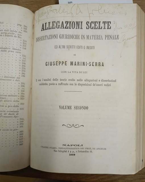 Allegazioni scelte. Dissertazioni giuridiche in materia penale ed altri scritti … | Immagine Gallery 3
