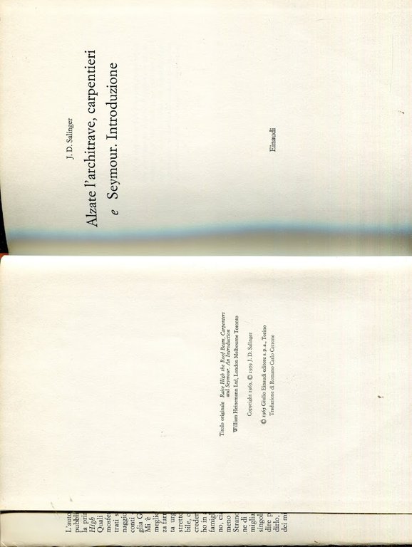 Alzate l'architrave, carpentieri-Seymour. Introduzione | Immagine Gallery 2