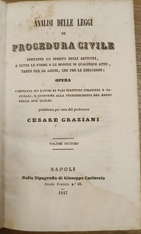 ANALISI DELLE LEGGI DI PROCEDURA CIVILE PORTANTE LO SPIRITO DEGLI … | Immagine Gallery 2