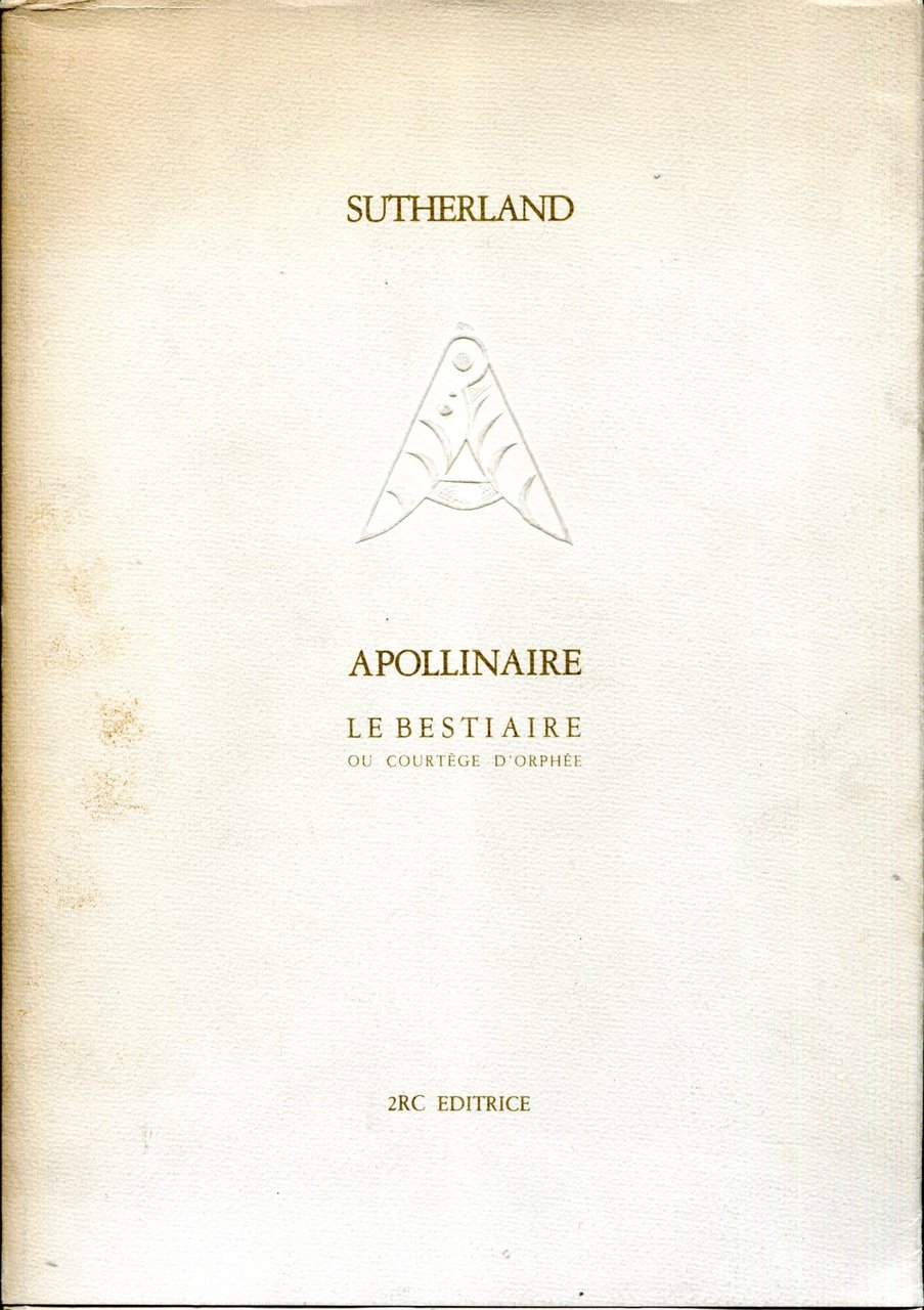 Apollinaire. Le bestiaire ou cortège d'Orphée. | Immagine principale