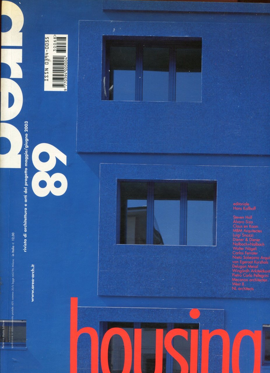 Area 68. Rivista di architettura e art del progetto. gennaio-febbraio … | Immagine principale