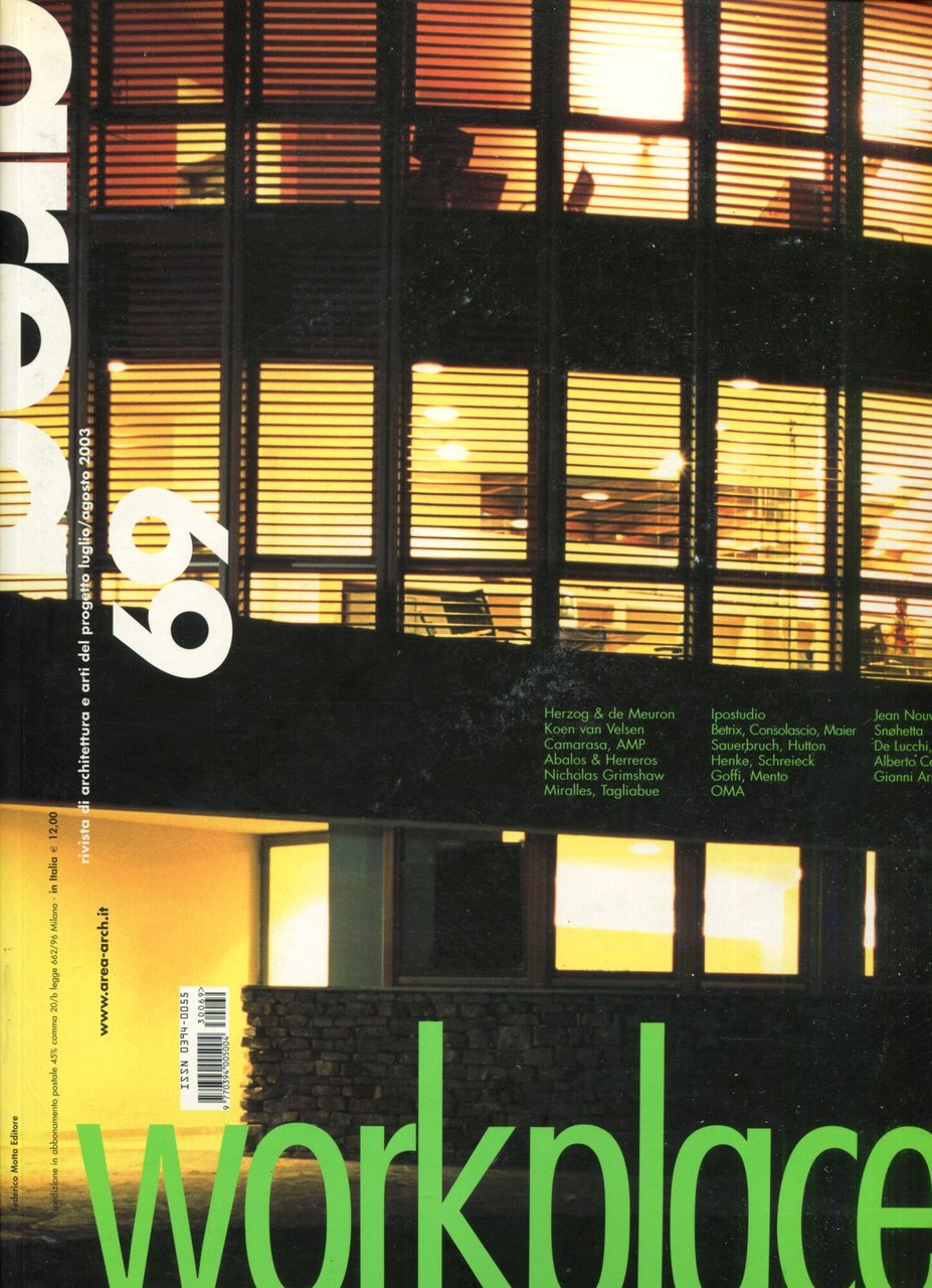 Area 69. Rivista di architettura e art del progetto. luglio-agosto … | Immagine principale