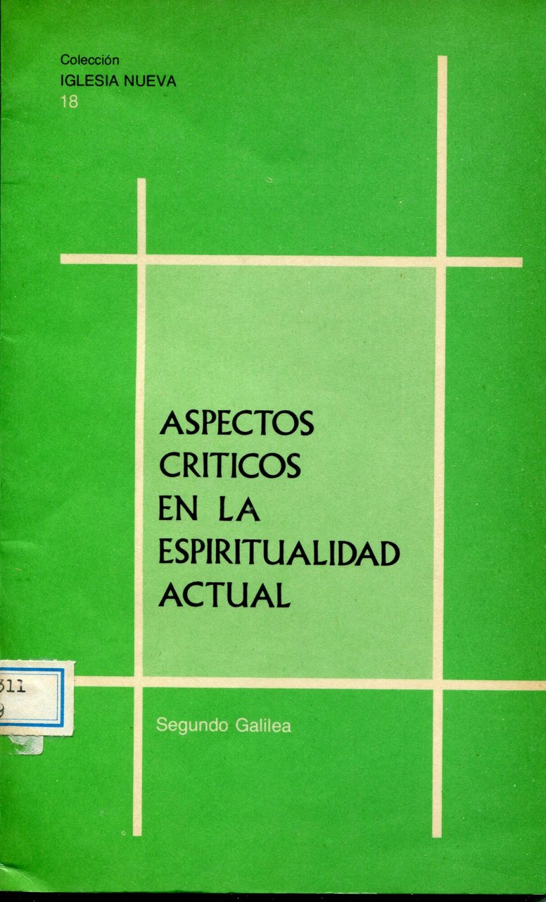 Aspectos criticos en la espiritualidad actual