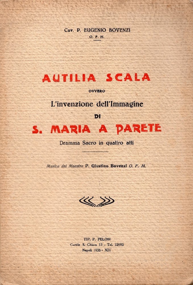 Autilia Scala ovvero l'invenzione della immagine di S. Maria a …