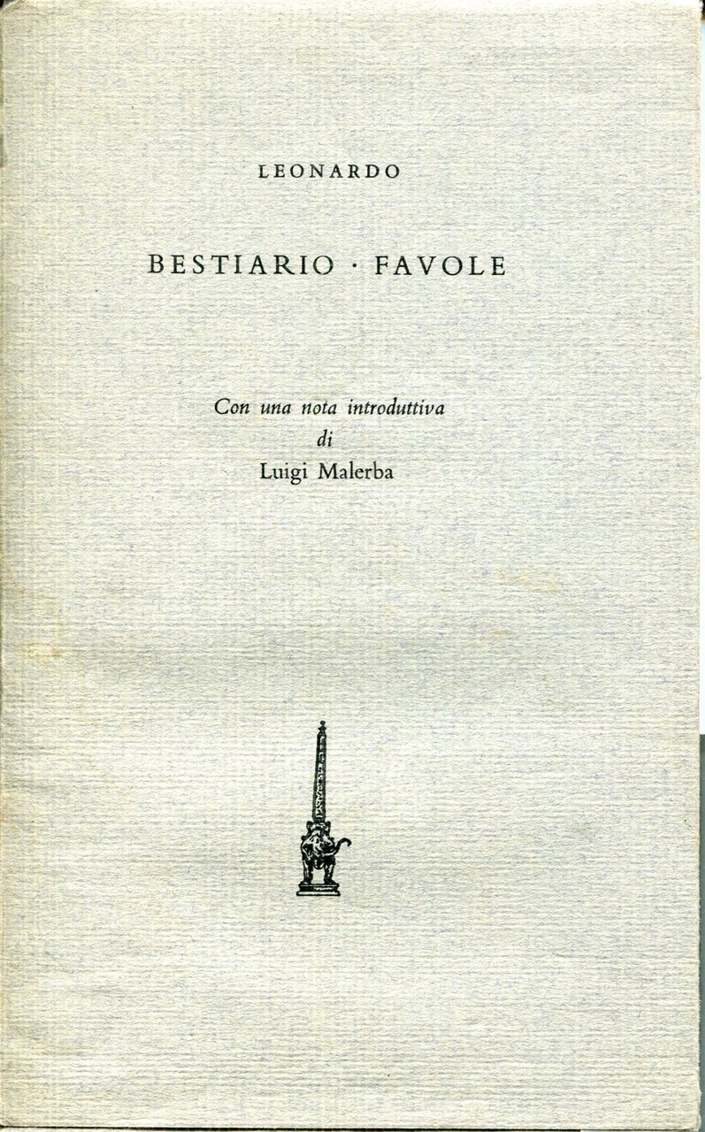 Bestiario ; Favole. Con una nota introduttiva di Luigi Malerba | Immagine principale