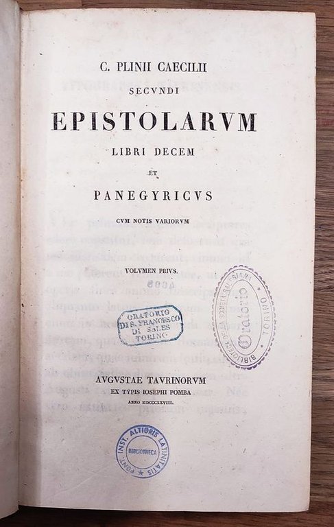C. Plinii Caecilii Secundi Epistolarium libri decem et panegyricus cum … | Immagine Gallery 2