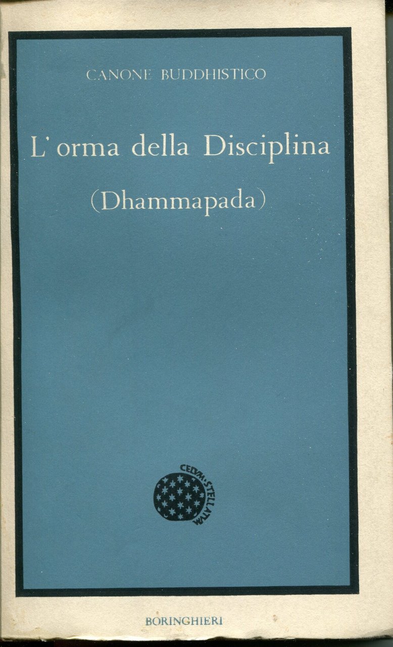 Canone buddhistico L'orma della disciplina