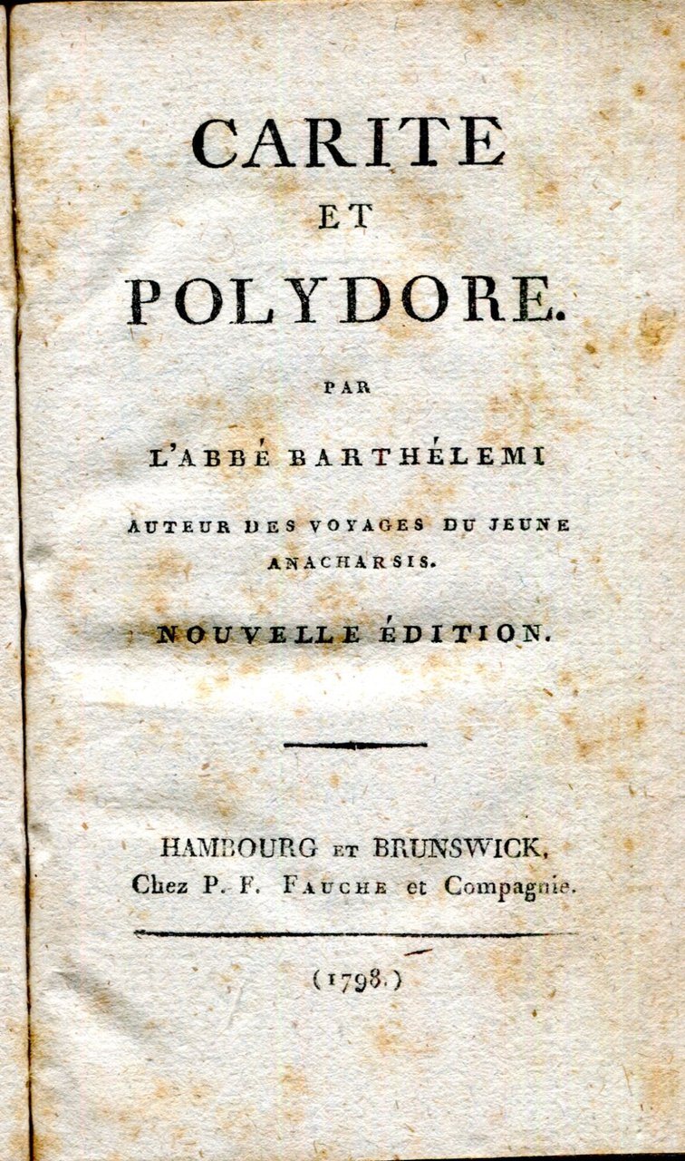 Carite et Polydore. Nouvelle édition | Immagine principale