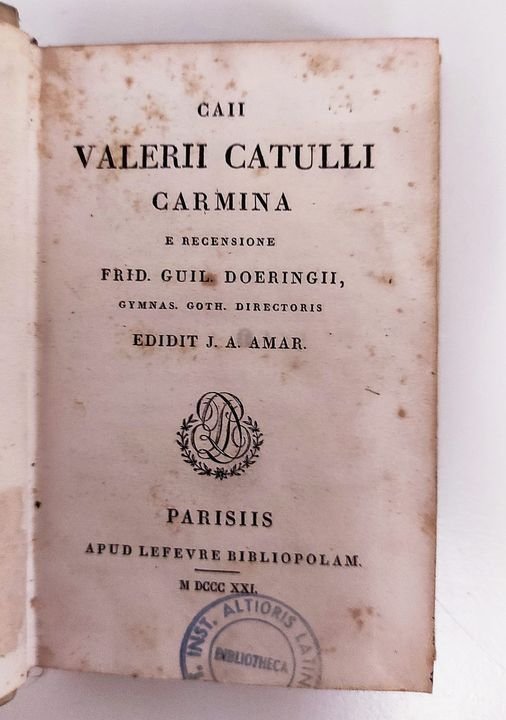 Carmina e recensione Frid. Guil. Doeringii, Gymnas Goth. Diretoris