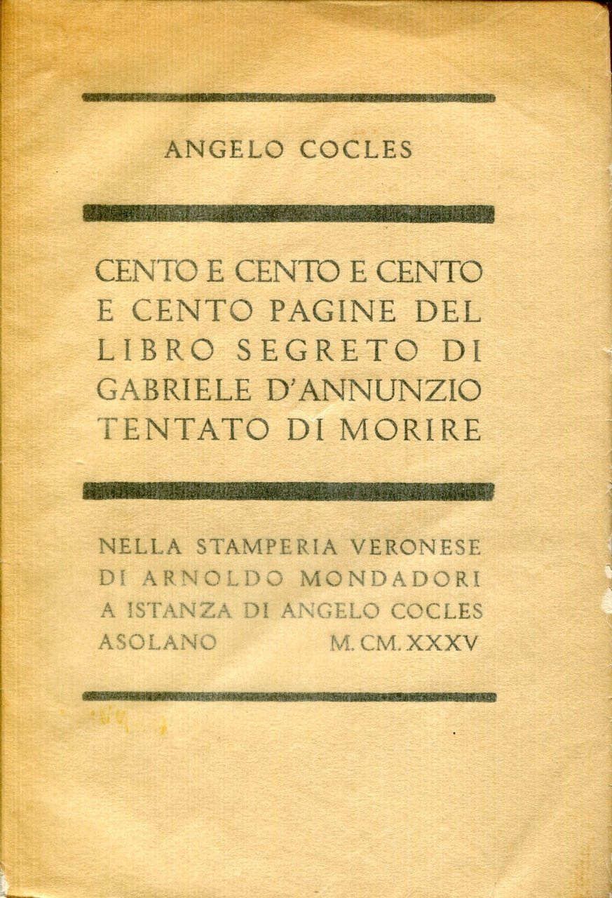 Cento e cento e cento e cento pagine del libro …