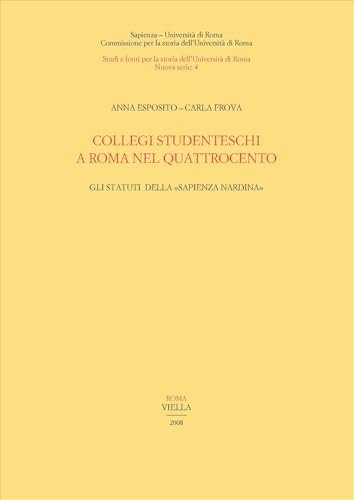 Collegi studenteschi a Roma nel Quattrocento. Gli statuti della sapienza … | Immagine principale