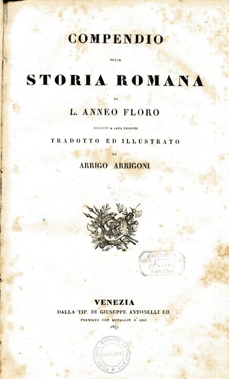 Compendio della storia romana di L. Anneo Floro ridotto a … | Immagine Gallery 2