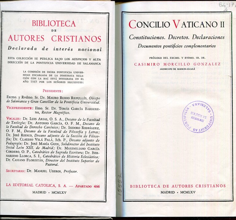 Concilio Vaticano 2. : costituciones, decretos, declaraciones, documentos pontificios complemantarios