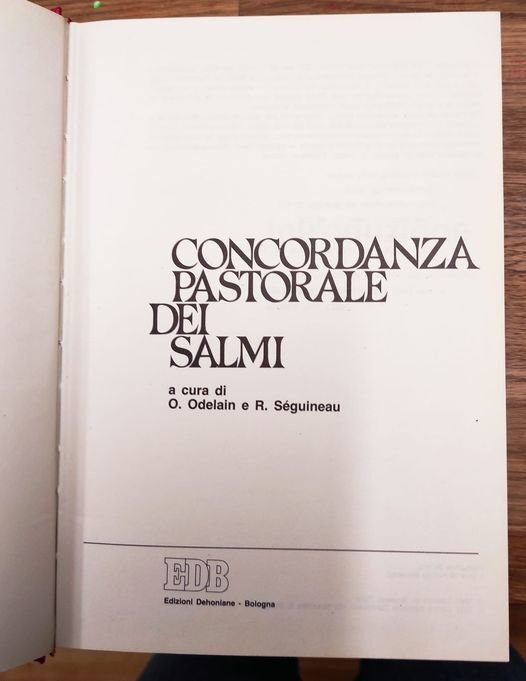 Concordanza pastorale dei Salmi