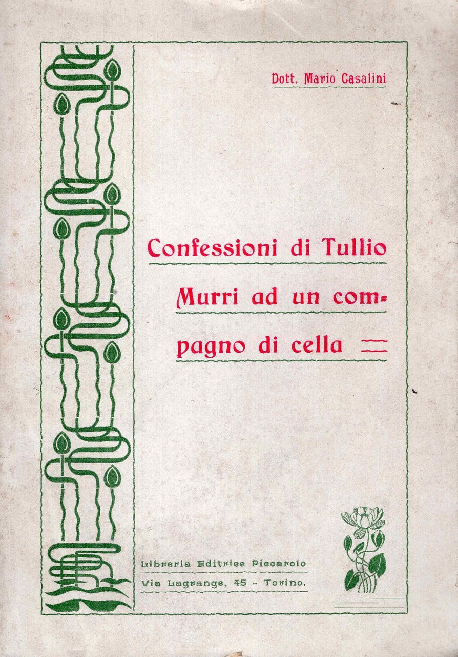 Confessioni di Tullio Murri a un compagno di cella | Immagine principale