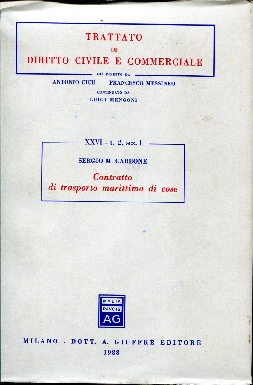 Contratto di trasporto marittimo di cose