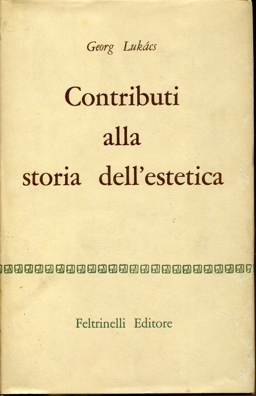 Contributi alla storia dell'estetica