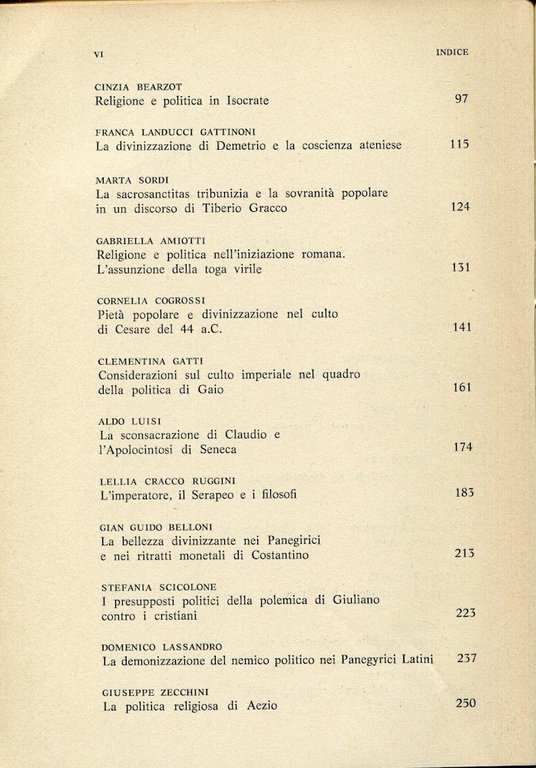 Contributi dell'Istituto di storia antica. 7: Religione e politica nel …