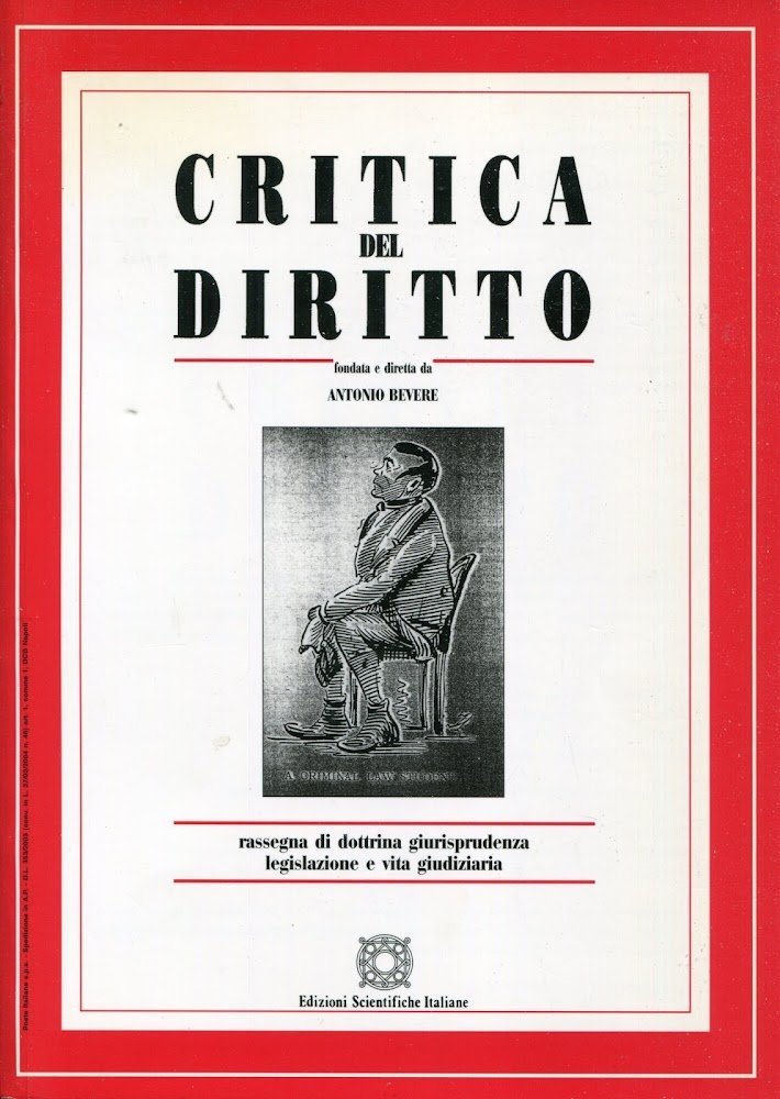 Critica del diritto : rassegna di dottrina, giurisprudenza, legislazione e … | Immagine principale