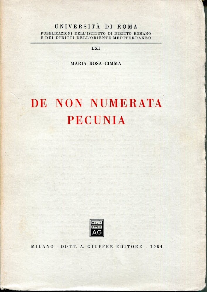 De non numerata pecunia