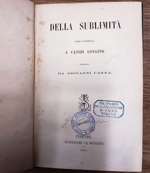 Della sublimità | Immagine Gallery 2