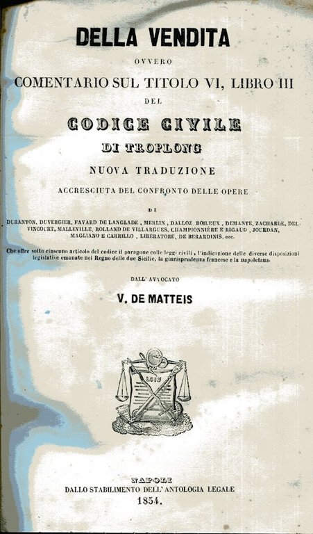 Della vendita, ovvero Comentario sul titolo VI, libro III. del … | Immagine Gallery 2