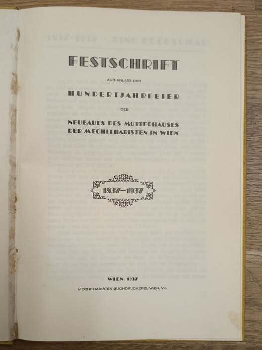 Die Wiener Mechitaristen Kongregation in Wort und Bild. Festschrift aus … | Immagine Gallery 2