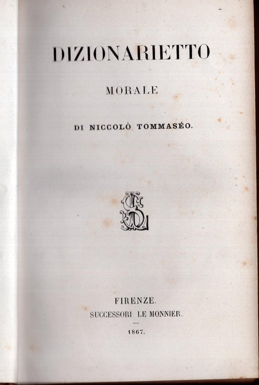 Dizionarietto morale