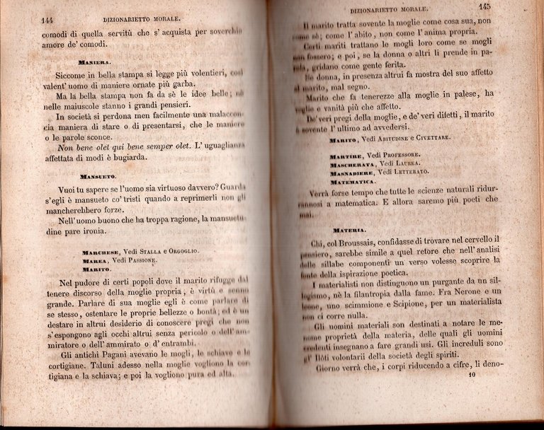 Dizionarietto morale