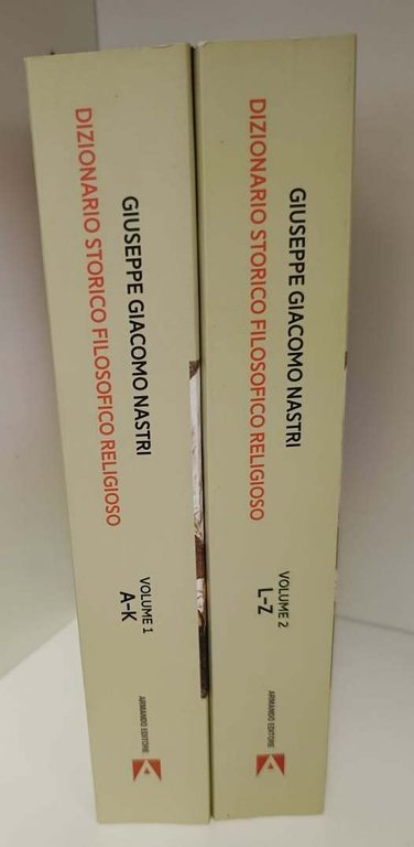 Dizionario storico filosofico religioso, 2 volumi indivisibili