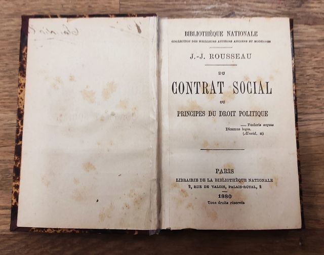 Du contrat social ou Principes du droit politique