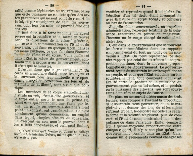 Du contrat social ou Principes du droit politique