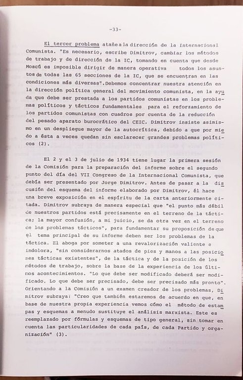 EL PENSAMIENTO POLITICO DE DIMITROV. Encuentro internacional.