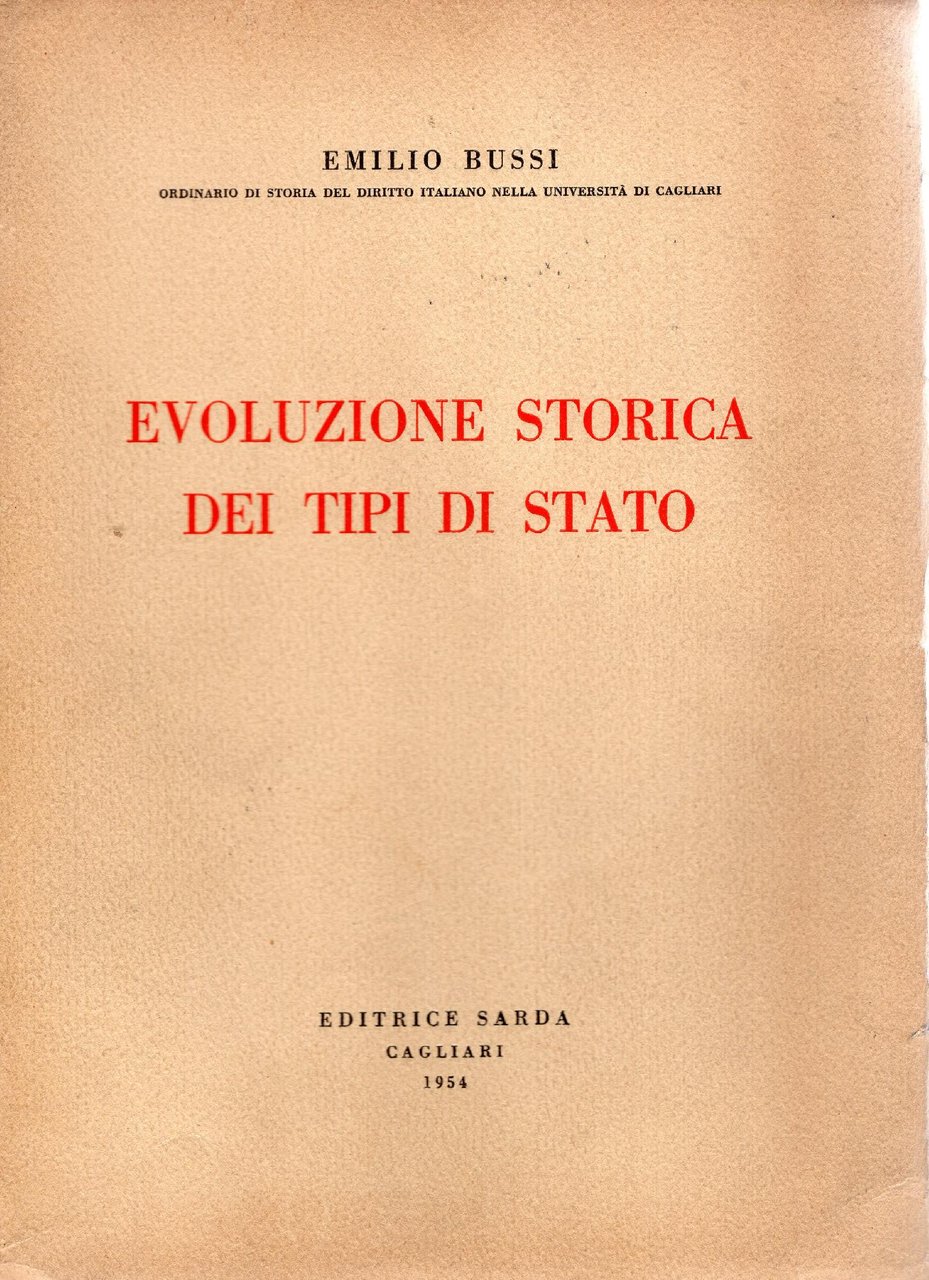 Evoluzione storica dei tipi di Stato