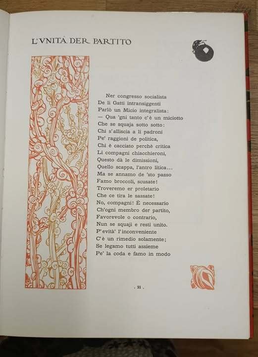 Favole di Trilussa. Disegni e fregi di Duilio Cambellotti. Prefazione …