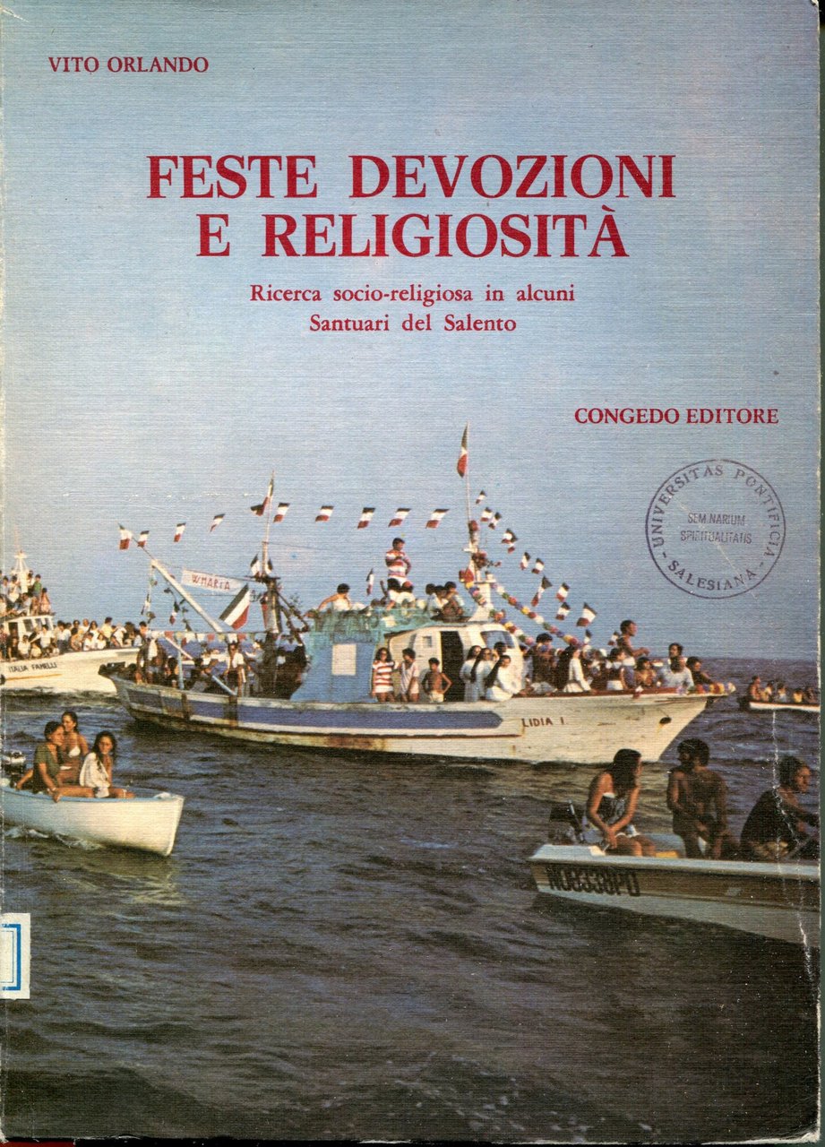 Feste, devozione, religiosità : ricerca socio-religiosa in alcuni santuari del … | Immagine principale