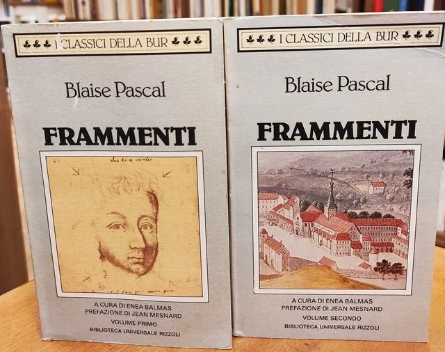 Frammenti, 2 volumi. A cura di Enea Balmas ; con …